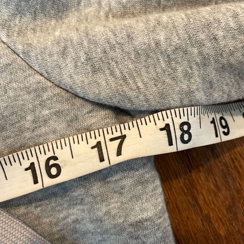 Adidas grey hooded fleece lined sweatshirt size sml - Picture 5 of 10